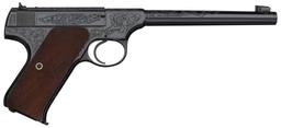 Pre-WWII Factory Engraved Colt Woodsman Target Pistol