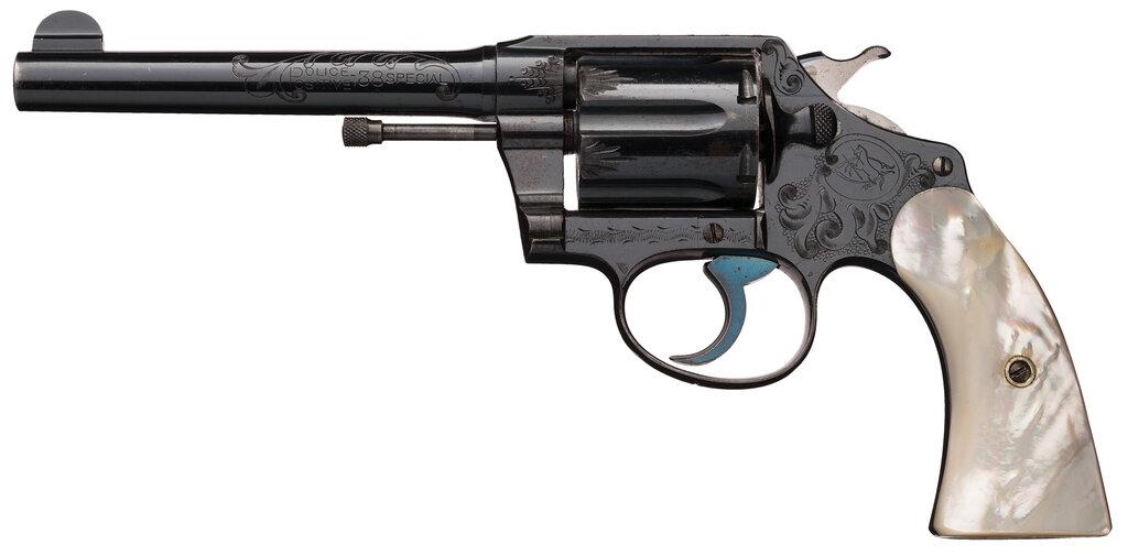 Engraved Colt Police Positive Special Double Action Revolver