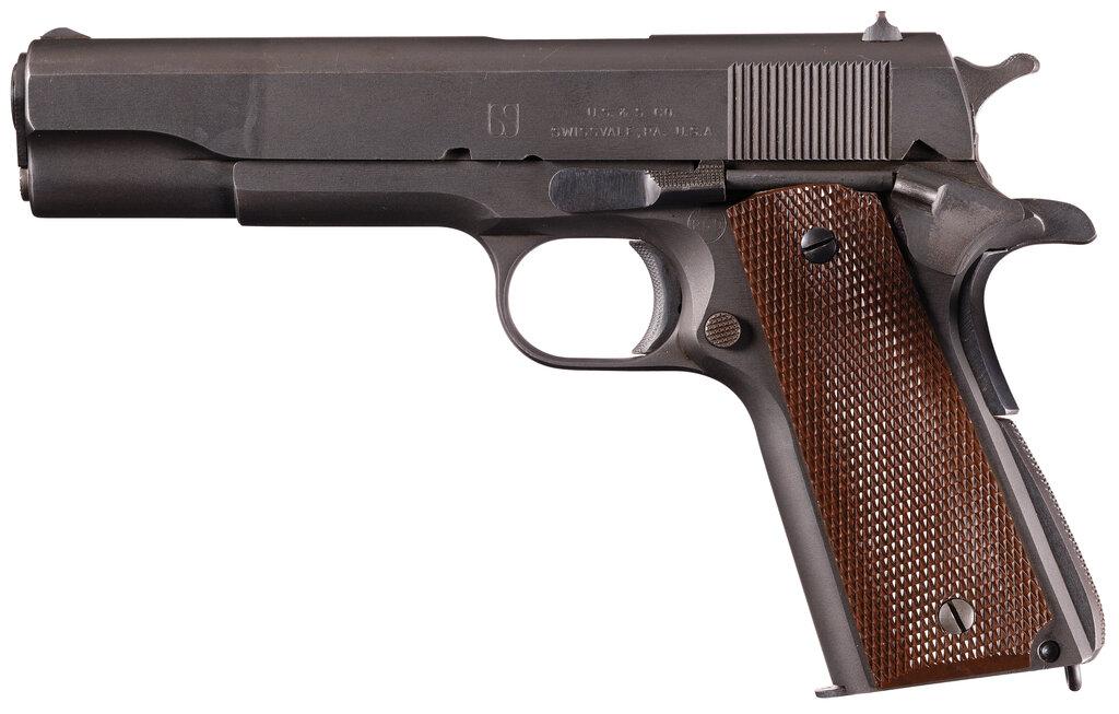 US&S 1911A1 Pistol Issued to B-17 Co-Pilot Arthur C. Stipe 100th