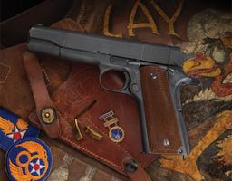 US&S 1911A1 Pistol Issued to B-17 Co-Pilot Arthur C. Stipe 100th