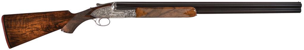 Muffolini Engraved Luciano Bosis Titanium Sidelock Shotgun
