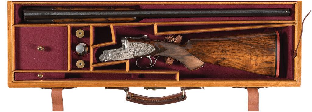 Muffolini Engraved Luciano Bosis Titanium Sidelock Shotgun