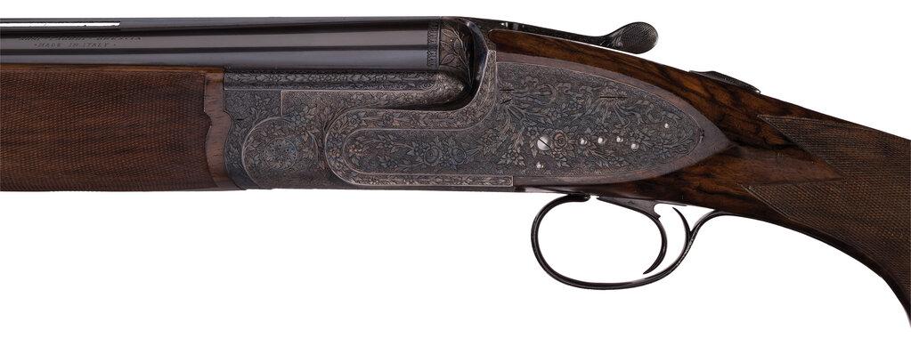 Fabbri Tipo Piccione Extra Sidelock O/U Shotgun Two Barrel Set