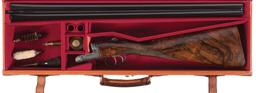 Engraved David McKay Brown Round Action Double Barrel Shotgun