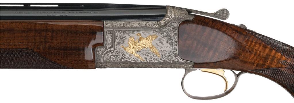 Engraved and Gold Inlaid Browning Grade VI Over/Under Shotgun