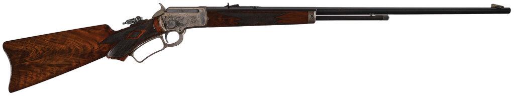 Factory Engraved Marlin Deluxe Model 1897 Lever Action Rifle