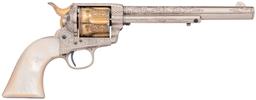 Cased Engraved Colt SAA Frontier Six Shooter Revolver