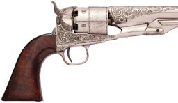 Colt Model 1860 Army Revolver with Heavy Leaf Scroll Engraving