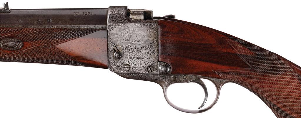 Westley Richards Deeley & Edge Sidelever Falling Block Rifle