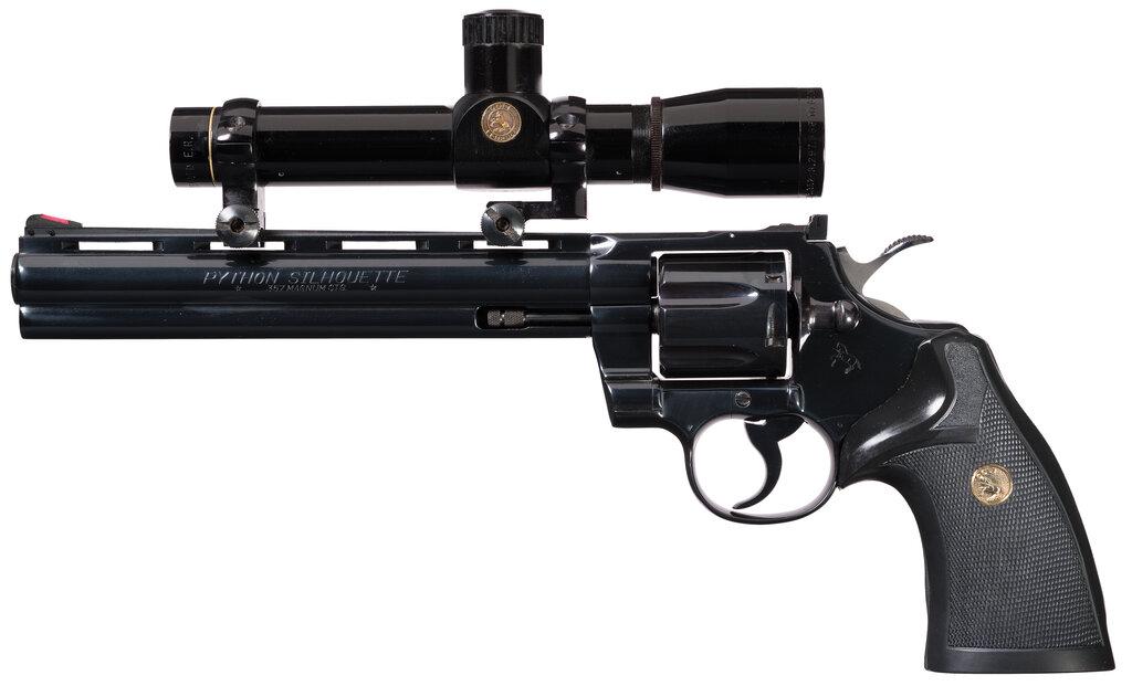 Colt Python Silhouette DA Revolver with Scope and Case