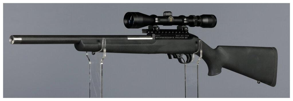 Two Semi-Automatic Rimfire Rifles with Scopes