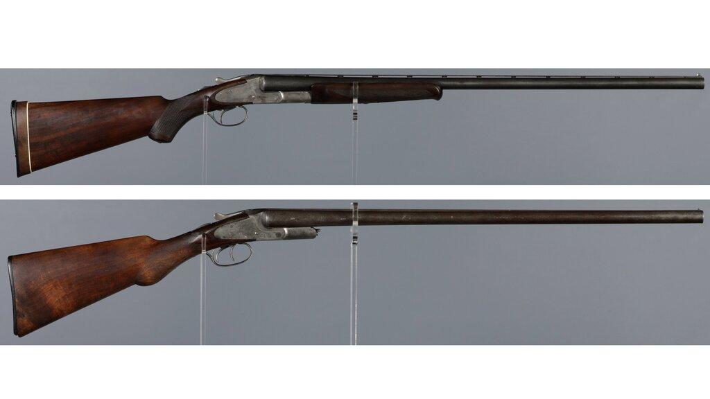 Two L.C. Smith/Hunter Arms Double Barrel Shotguns