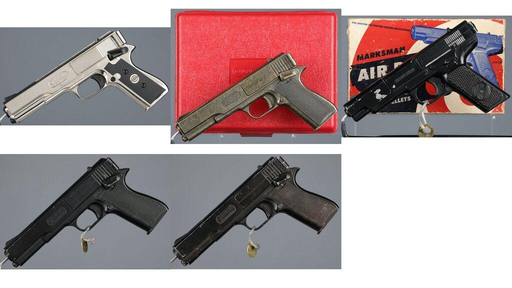 Five Marksman Repeater Air Pistols