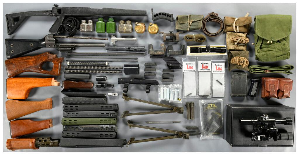 Large Group of Firearm Parts and Accessories