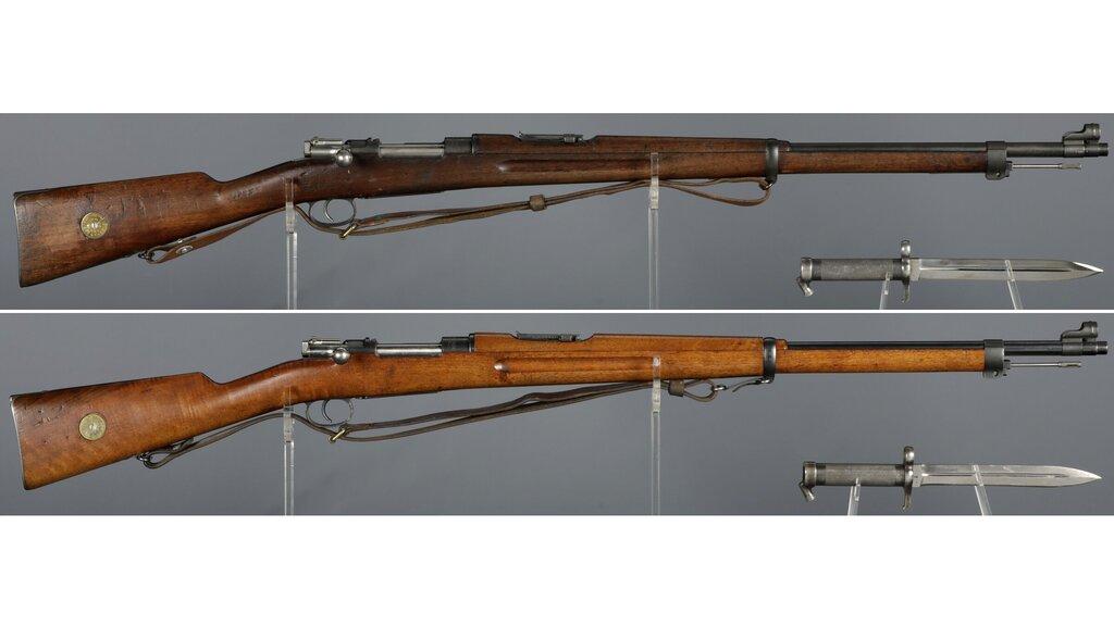 Two Swedish Carl Gustaf Model 1896 Bolt Action Rifles