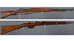 Two Steyr Bolt Action Rifles