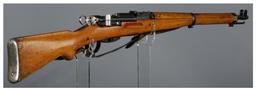 Two Swiss Straight Pull Bolt Action Rifles