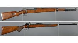 Two Mauser Pattern Bolt Action Rifles