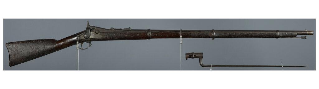 U.S. Springfield Model 1866 Allin Conversion Trapdoor Rifle