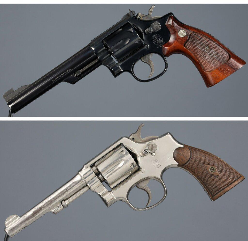 Two Smith & Wesson Double Action Revolvers