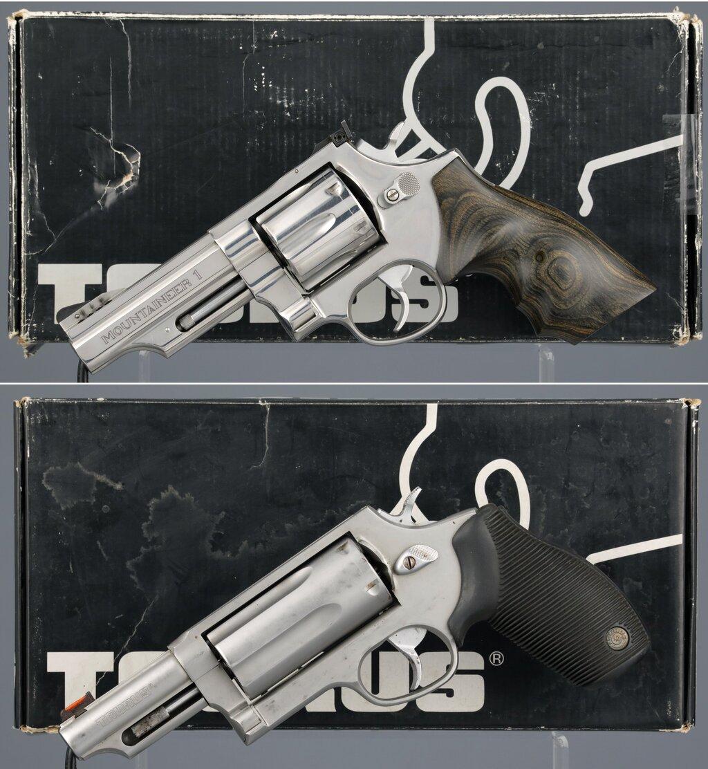 Two Taurus Double Action Revolvers with Boxes