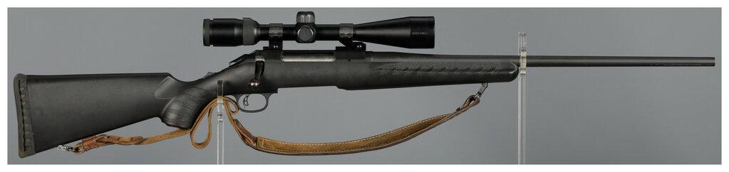 Two Ruger Bolt Action Rifles with Scopes