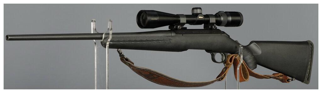 Two Ruger Bolt Action Rifles with Scopes