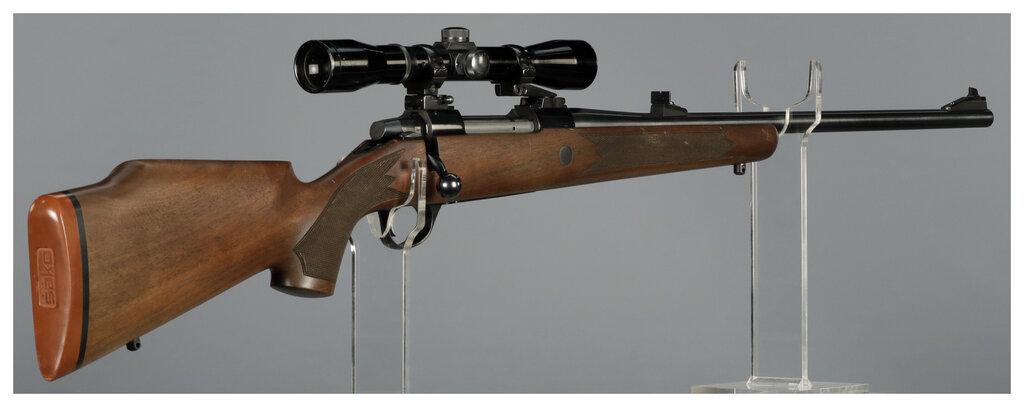 Sako Model AV Bolt Action Rifle with Lyman Challenger Scope