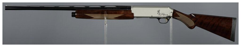 Belgian Browning Silver Hunter Semi-Automatic 20 Gauge Shotgun