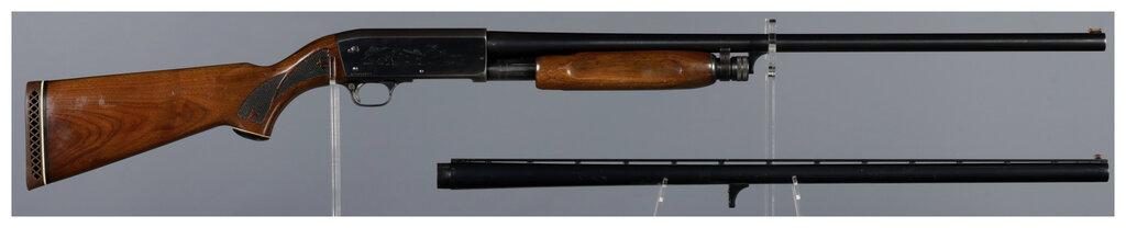 Two Slide Action Shotguns