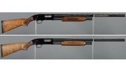 Two Mossberg Model 500 Slide Action Shotguns