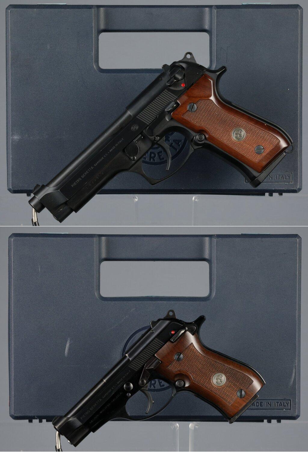 Two Beretta Semi-Automatic Pistols with Boxes