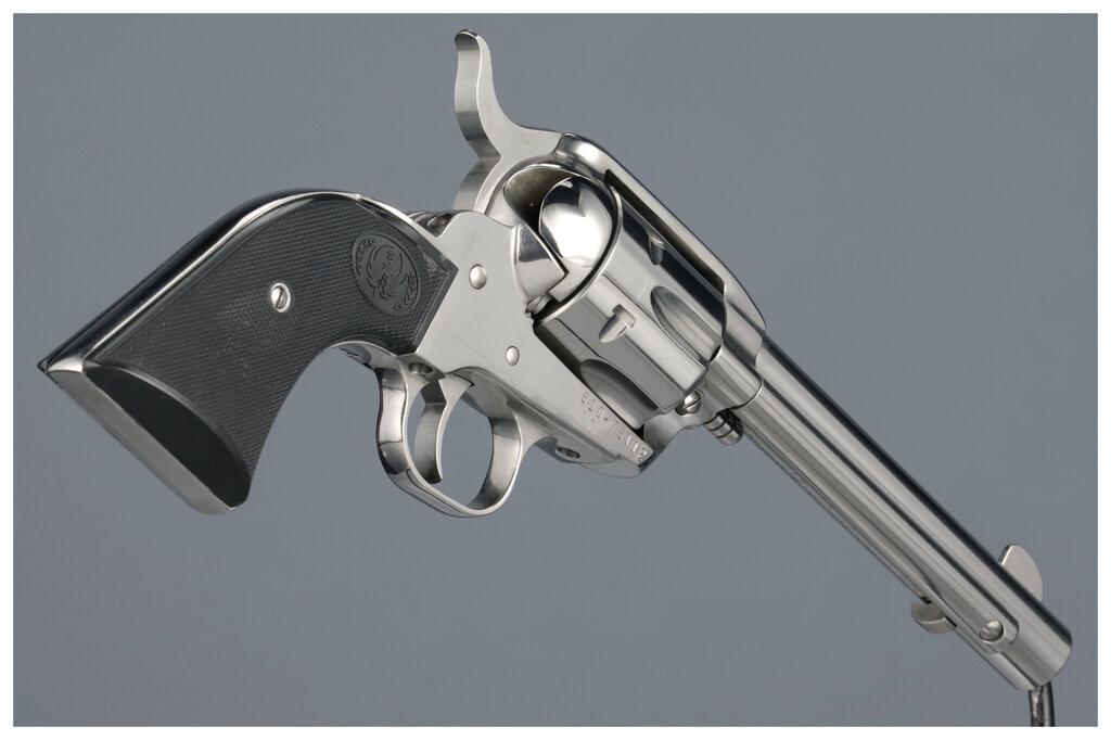 Two Ruger Single Action Revolvers with Cases