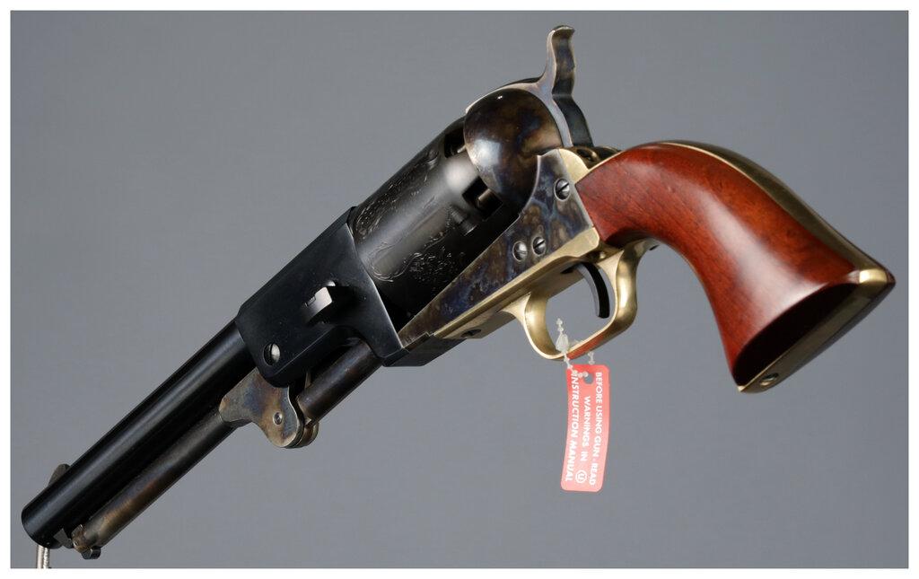 Two Uberti Third Model Dragoon Percussion Revolvers with Boxes