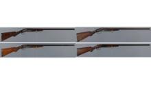 Four American Double Barrel Shotguns