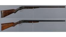 Two L.C. Smith Double Barrel Hammer Shotguns