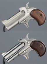 Two American Derringer Corp. Over/Under Derringer Pistols