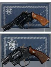 Two Smith & Wesson Double Action Revolvers with Boxes