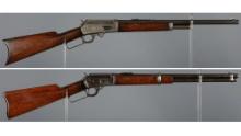 Two Marlin Lever Action Long Guns