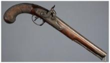 Paris Percussion Conversion Flintlock Dueling Pistol