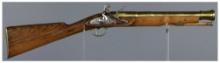 E. Baker Marked Brass Barreled Flintlock Blunderbuss