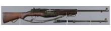 World War II U.S. Johnson 1941 Rifle with Accessories