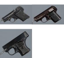 Three European Semi-Automatic Pocket Pistols