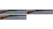 Three Winchester Model 24 Double Barrel Shotguns