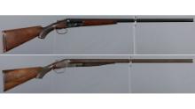 Two American Double Barrel Shotguns