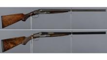 Two Lefever Double Barrel Shotguns