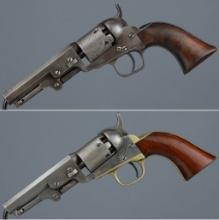 Two Colt Model 1849 Pocket Percussion Revolvers