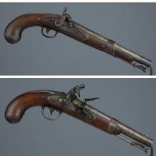 Two U.S. Martial Muzzleloading Pistols