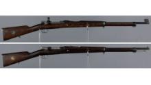 Two Swedish Carl Gustaf Mauser Bolt Action Rifles