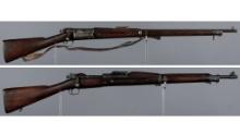 Two U.S. Springfield Armory Bolt Action Military Rifles